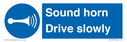 sound-horn-drive-slowly-warehousing-and-delivery-sign~
